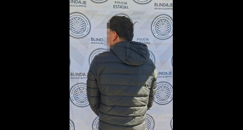 DETIENEN EN AGS  A SUJETO EN PODER DE 450 ENVOLTORIOS DE DROGA