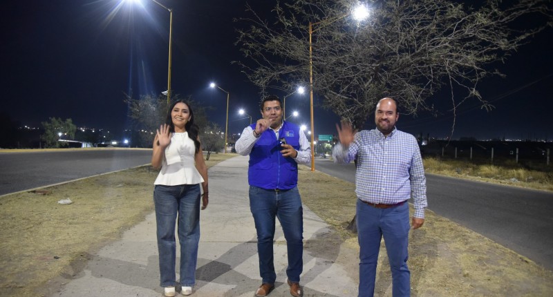 RENUEVA JESÚS MARÍA, AGS,  LUMINARIAS EN AVENIDA SIGLO XXI PARA FORTALECER LA SEGURIDAD