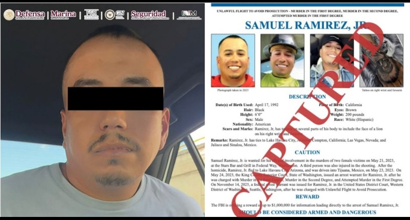 ARRESTO RÉCORD EN MÉXICO: DETIENEN EN SINALOA A UNO DE LOS 10 FUGITIVOS MÁS BUSCADOS POR EL FBI EN WASHINGTON