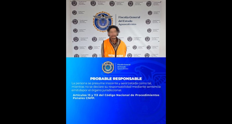 A PROCESO SUJETO QUE ROBÓ UN ESTABLECIMIENTO DE TATUAJES, EN LA MIRAVALLE, AGS