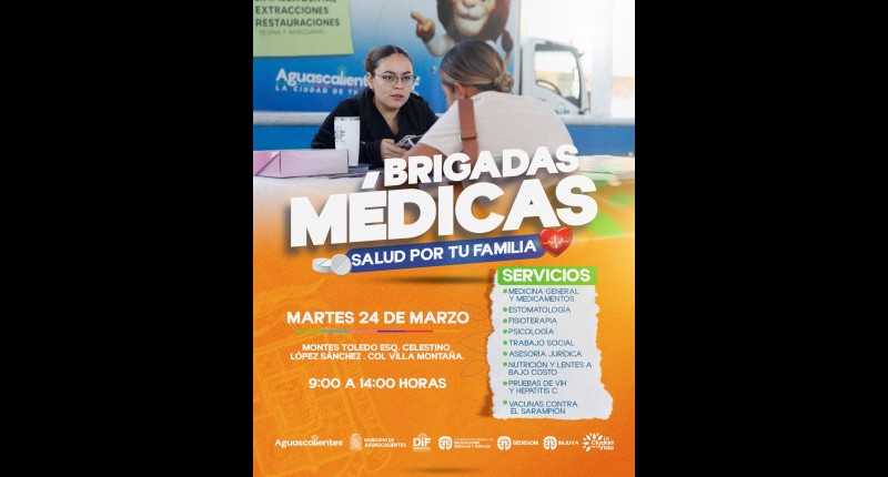 DIF MUNICIPAL DE AGS INVITA A LAS BRIGADAS MÉDICAS EN VILLA MONTAÑA Y EN LA COMUNIDAD DE LOS NEGRITOS