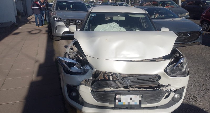 SE REGISTRÓ CHOQUE POR ALCANCE EN AVENIDA AGUASCALIENTES