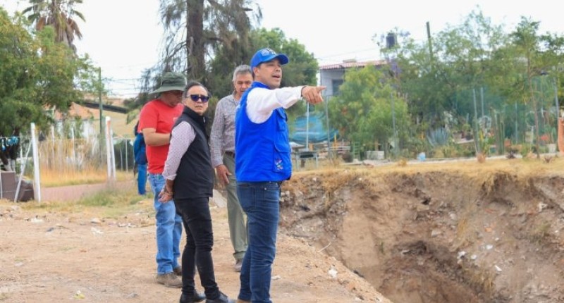 SUPERVISA ALCALDE DE AGS, LEO MONTAÑEZ, REHABILITACIÓN DEL COLECTOR PLUVIAL DEL FRACCIONAMIENTO JOSÉ LÓPEZ PORTILLO