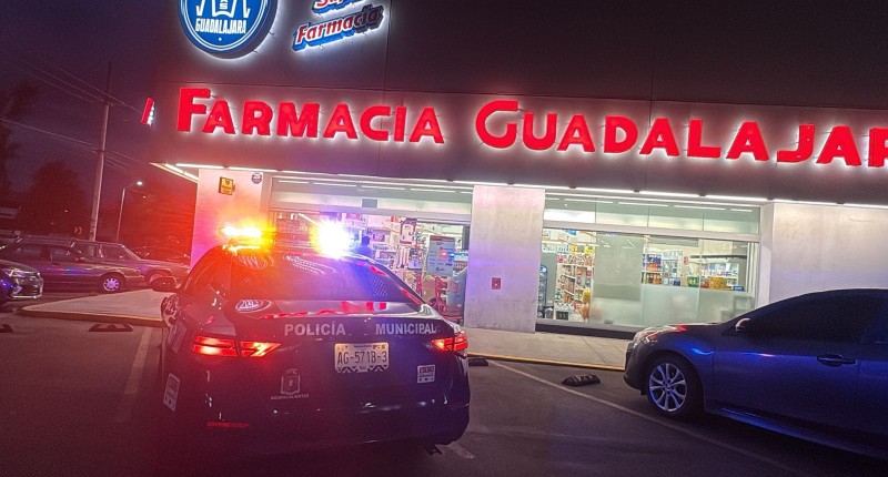 POLICÍA MUNICIPAL DE AGS REFUERZA VIGILANCIA EN TIENDAS DE CONVENIENCIA, ABARROTES Y FARMACIAS