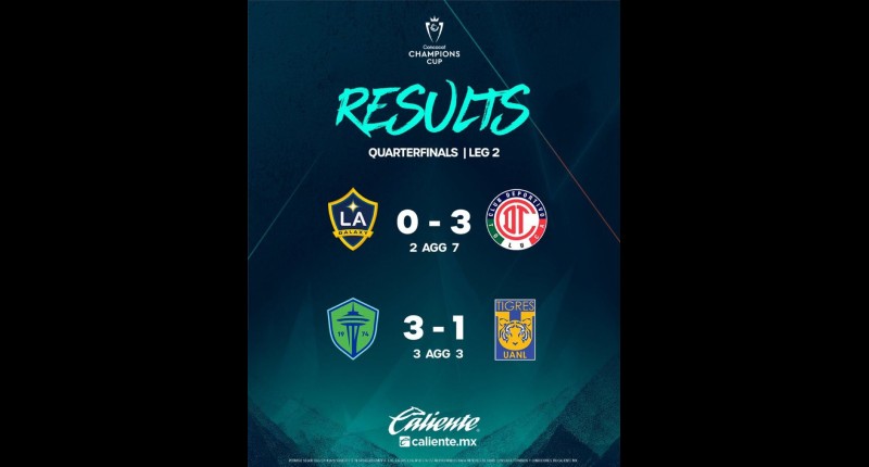 TIGRES Y TOLUCA TOLUCA DAN LA CARA POR MEXICO Y AVANZAN A SEMIFINALES DE LA CONCACHAMPIONS