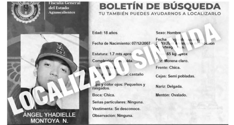 YA FUE LOCALIZADO EL CUERPO SIN VIDA DE UN JOVEN DESAPARECIDO DESDE EL MES DE MARZO EN PABELLÓN DE ARTEAGA, AGS.