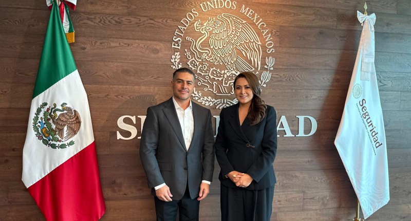 ACUERDAN TERE JIMÉNEZ Y OMAR GARCÍA HARFUCH FORTALECER ESTRATEGIA DE SEGURIDAD EN AGS