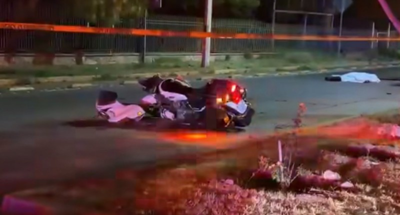 MUERE POLICÍA TRAS CAÍDA DE SU MOTO PARTICULAR EN AGS