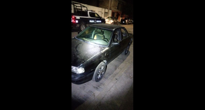 RECUPERAN VEHÍCULO CON REPORTE DE ROBO EN LA COLONIA INSURGENTES, EN AGS
