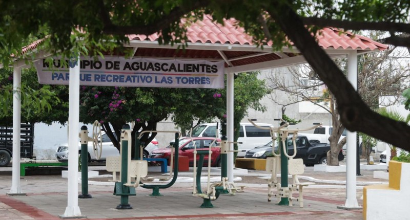 ENTREGA ALCALDE DE AGS, LEO MONTAÑEZ, REHABILITACIÓN DEL PARQUE RECREATIVO LAS TORRES