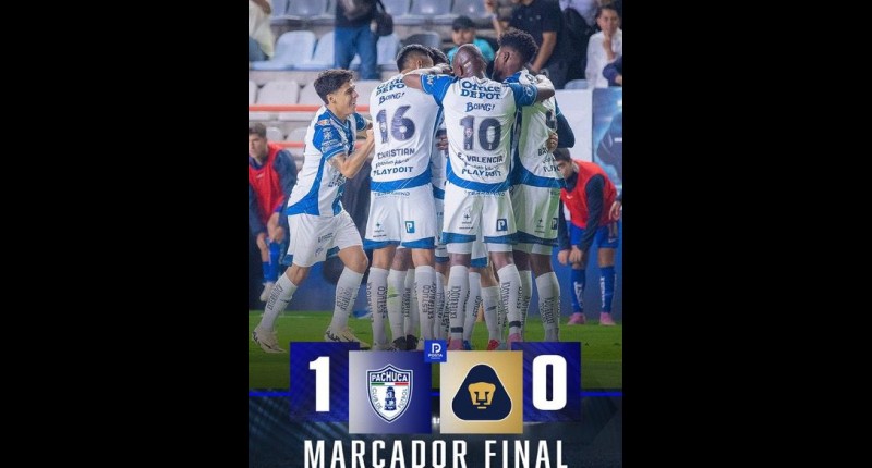 PACHUCA TOMA LA VENTAJA ANTE PUMAS