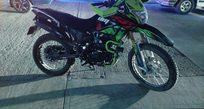 RECUPERAN EN EL OJOCALIENTE I, AGS; MOTOCICLETA CON REPORTE DE ROBO