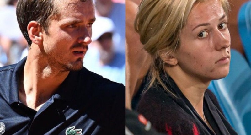 NUMERITO: MEDVEDEV REGAÑADO POR SU MUJER EN ROLAND GARROS l VIDEO