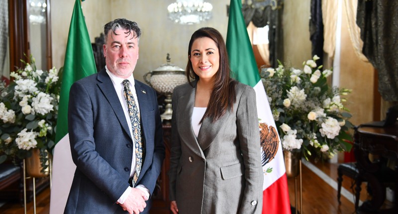 FORTALECE GOBERNADORA DE AGS, TERE JIMÉNEZ, LAZOS DE AMISTAD Y COOPERACIÓN CON IRLANDA