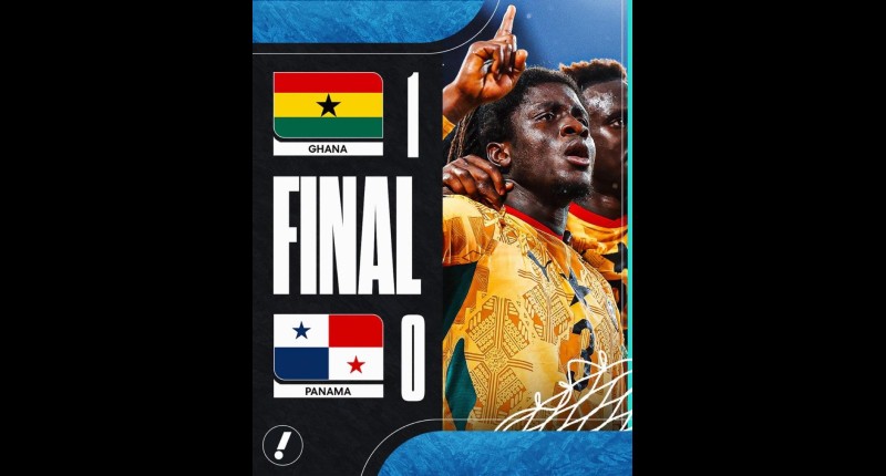 GHANA VENCIÓ A PANAMÁ GRACIAS A UN GOL SOBRE LA HORA