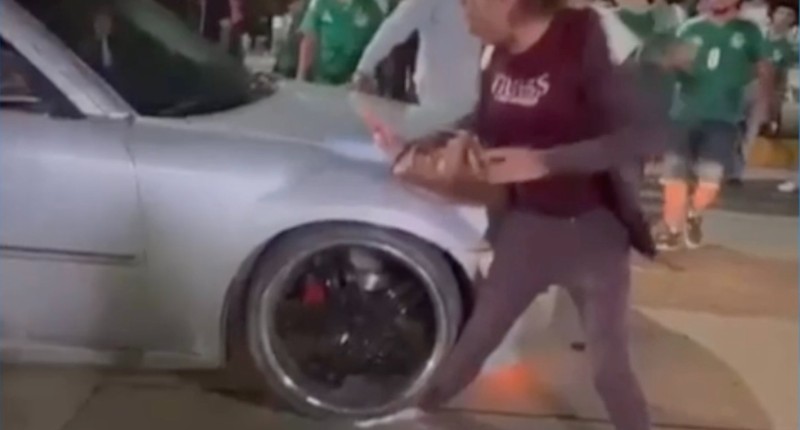 ATROPELLAN A MUJER EN LOS FESTEJOS POR EL TRIUNFO DEL TRI EN PABELLÓN DE ARTEAGA, AGUASCALIENTES