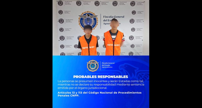 A PROCESO EN AGS DOS SUJETOS POR ROBO A UNA CONDUCTORA DE PLATAFORMA