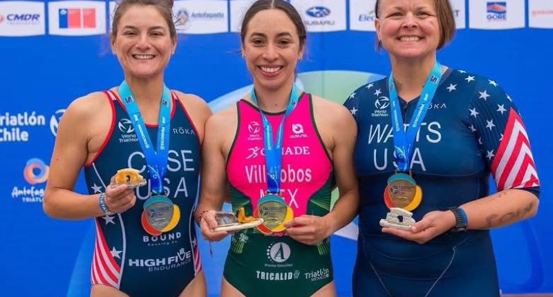 ORO PARA AGUASCALIENTES; KENIA VILLALOBOS SE CORONA CAMPEONA CONTINENTAL DE PARATRIATLÓN EN CHILE