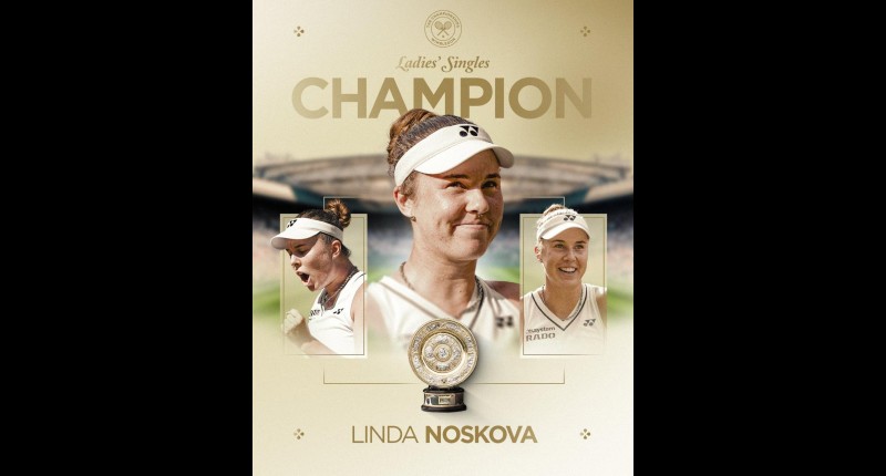 LINDA NOSKOVA CONQUISTA WIMBLEDON