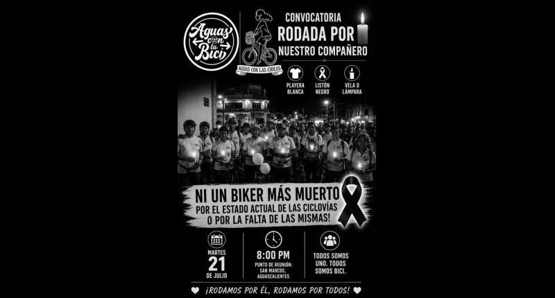TRAS LA MUERTE DE UN CICLISTA EN AV UNIVERSIDAD HABRÁ RODADA DE PROTESTA EN AGS