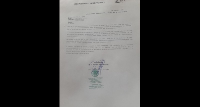 DENUNCIAN SAQUEO DE TIERRA EN `LA PEÑITA´ POR EL BORDO `EL GIGANTE´ EN SANTA MARÍA DE GALLARDO, AGS