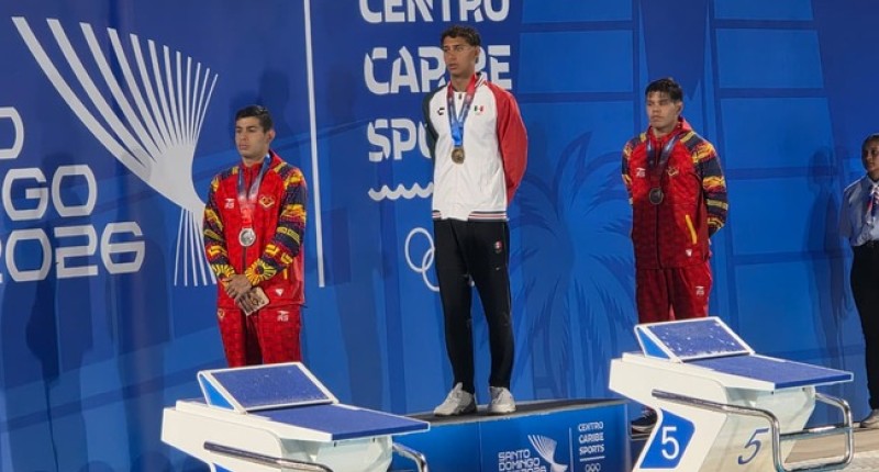 MÉXICO DOMINA LA PRIMERA JORNADA DE NATACIÓN EN SANTO DOMINGO CON NUEVE MEDALLAS Y DOS RÉCORDS