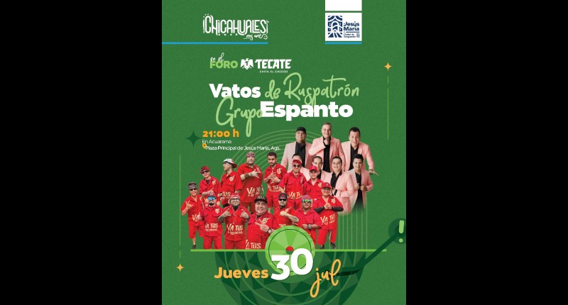¡HOY LA FIESTA SIGUE EN LA FERIA DE LOS CHICAHUALES 2026, EN JESÚS MARÍA!