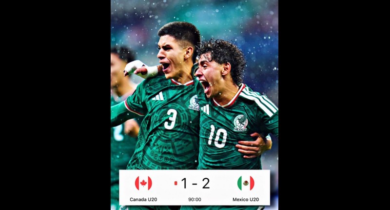 ¡OBJETIVO CONSEGUIDO! MÉXICO SUB-20 LE REMONTA A CANADÁ Y LOGRA BOLETO A LOS OLÍMPICOS 2028