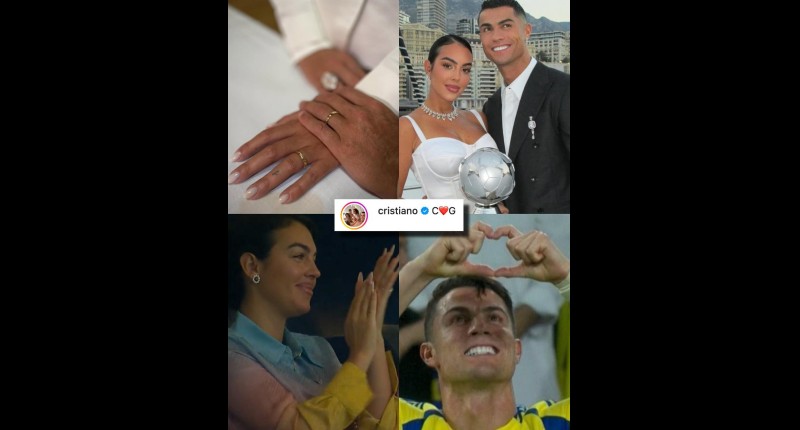 CRISTIANO RONALDO Y GEORGINA RODRÍGUEZ SORPRENDEN AL ANUNCIAR QUE YA SON MARIDO Y MUJER