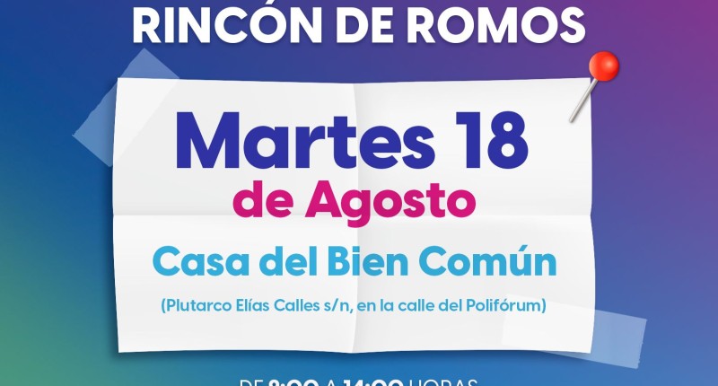 ESTE MARTES HABRÁ BRIGADA DE EMPLEO EN EL MUNICIPIO DE RINCÓN DE ROMOS ROMO,  AGS