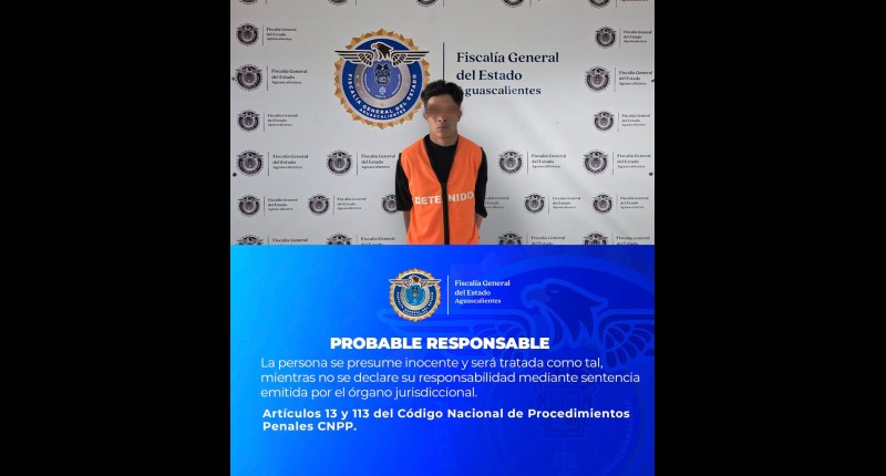 VINCULAN EN AGS A SUJETO CONSIDERADO OBJETIVO PRIORITARIO DEDICADO AL ROBO DE MOTOCICLETAS