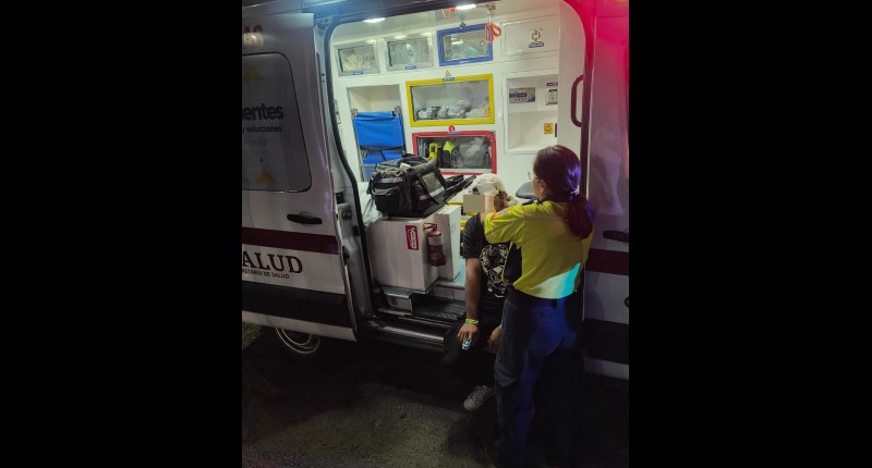 MOTOCICLISTA RESULTA LESIONADO TRAS ACCIDENTE EN AVENIDA AGUASCALIENTES