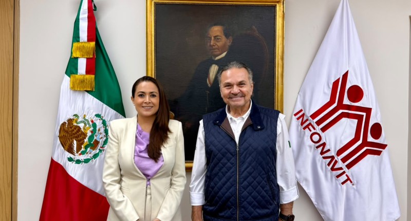 TERE JIMÉNEZ SE REÚNE CON OCTAVIO ROMERO, DIRECTOR DEL INFONAVIT; ACUERDAN IMPULSAR MÁS VIVIENDA SOCIAL EN AGUASCALIENTES