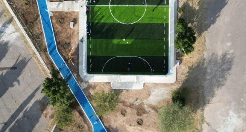 ENTREGÓ ALCALDE DE AGSM LEO MONTAÑEZ, 35 CANCHAS Y 26 PARQUES PARA TODA LAS FAMILIAS