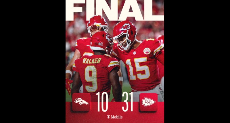 KANSAS CITY APLASTA 31-10 A DENVER EN EL CIERRE DE LA SEMANA 1 DE LA NFL