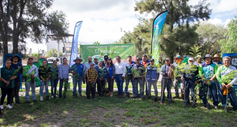 JESÚS MARÍA AGS,  AVANZA HACIA UN MUNICIPIO MÁS VERDE CON LA PLANTACIÓN DE MÁS DE 550 ÁRBOLES
