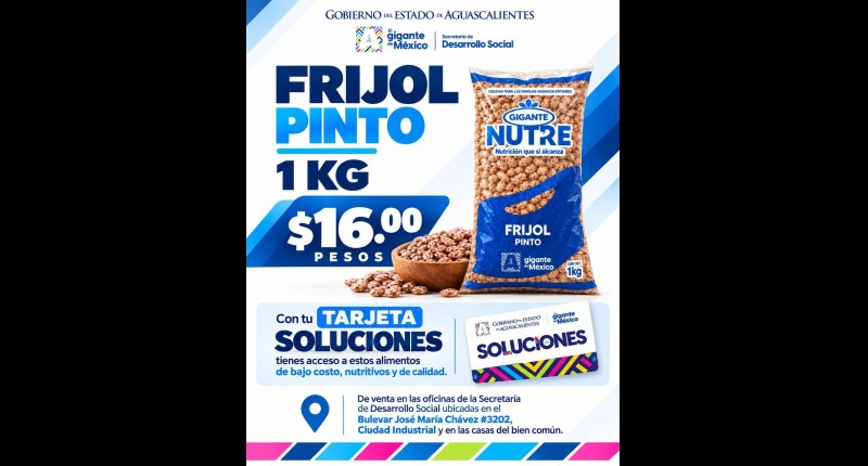 TERE JIMÉNEZ IMPULSA EN AGS VENTA DE FRIJOL A BAJO COSTO EN APOYO A PRODUCTORES Y FAMILIAS