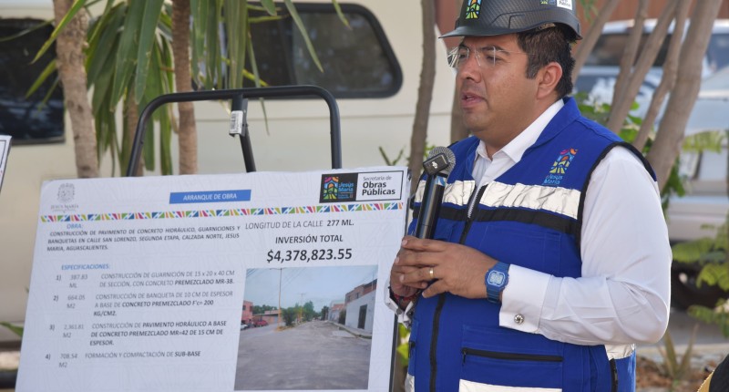 TRAS LA REHABILITACIÓN DE LAS REDES DE AGUA POTABLE Y DRENAJE, SE PONE EN MARCHA LA SEGUNDA ETAPA DE LA REHABILITACIÓN DE LA AVENIDA SAN LORENZO DE JESÚS MARÍA, AGS