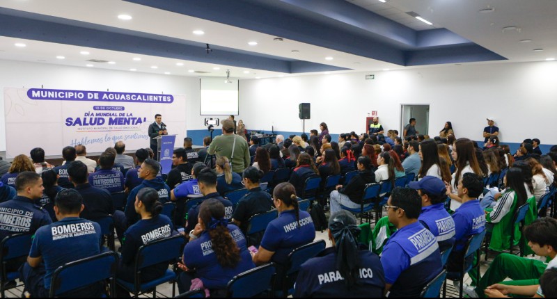 ENCABEZA ALCALDE DE AGS, LEO MONTAÑEZ, CONMEMORACIÓN DEL DÍA MUNDIAL DE LA SALUD MENTAL