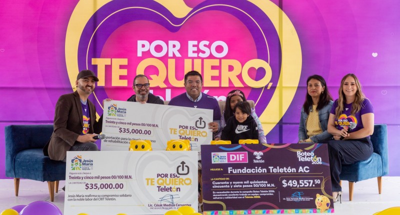 JESÚS MARÍA, AGS SE SUMA AL TELETÓN