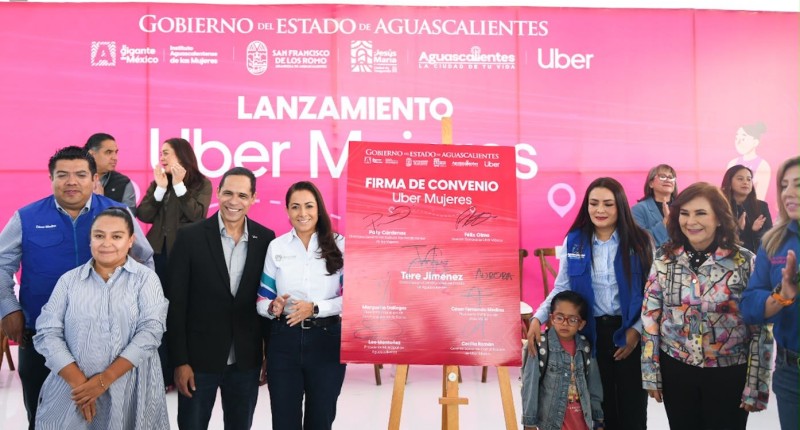 TERE JIMÉNEZ ENCABEZA EL LANZAMIENTO DE UBER MUJERES EN AGUASCALIENTES 