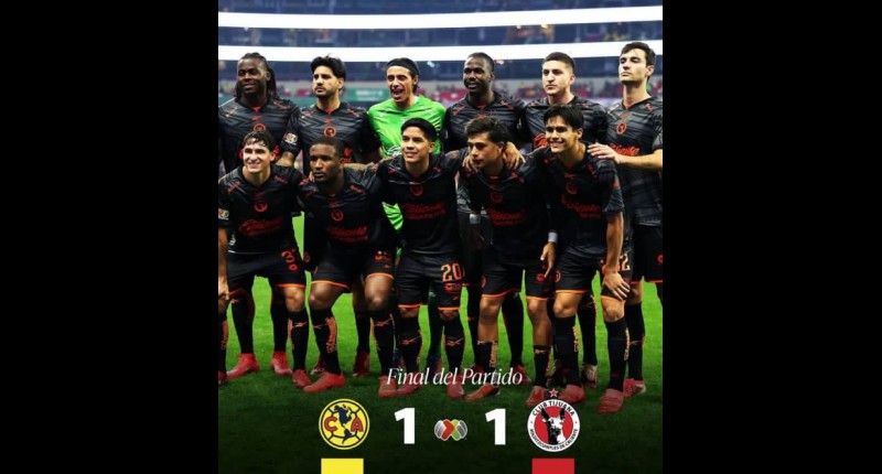 AMÉRICA RESCATA EL EMPATE ANTE XOLOS Y DUERME EN LA CIMA DEL APERTURA 2026